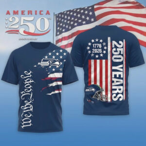 Seattle Seahawks Football League We The People USA 250th Anniversary T-Shirt