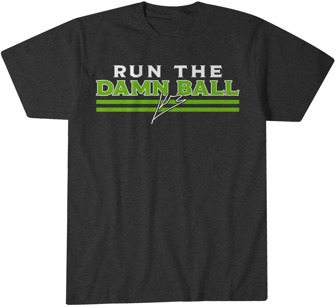 Seattle Seahawks Kenneth Walker III Run the Damn Ball T-Shirt 1 Seattle Seahawks Kenneth Walker III Run the Damn Ball T-Shirt