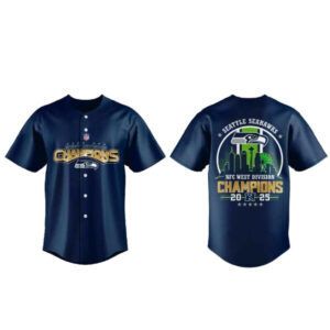 Seattle Seahawks NFC West Division Champions Baseball Jersey