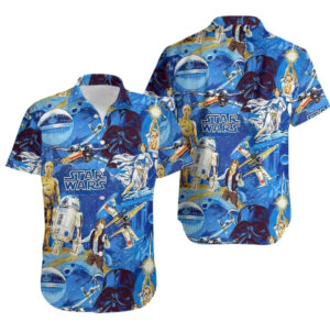 Star Wars Blue Galaxy Hawaiian Shirt