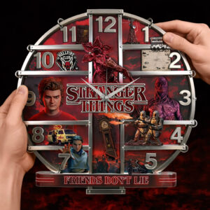 Stranger Things Home Decor 3D Wall Clock