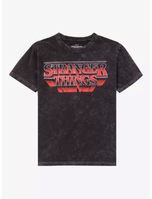Stranger Things Logo Dark Wash T-Shirt