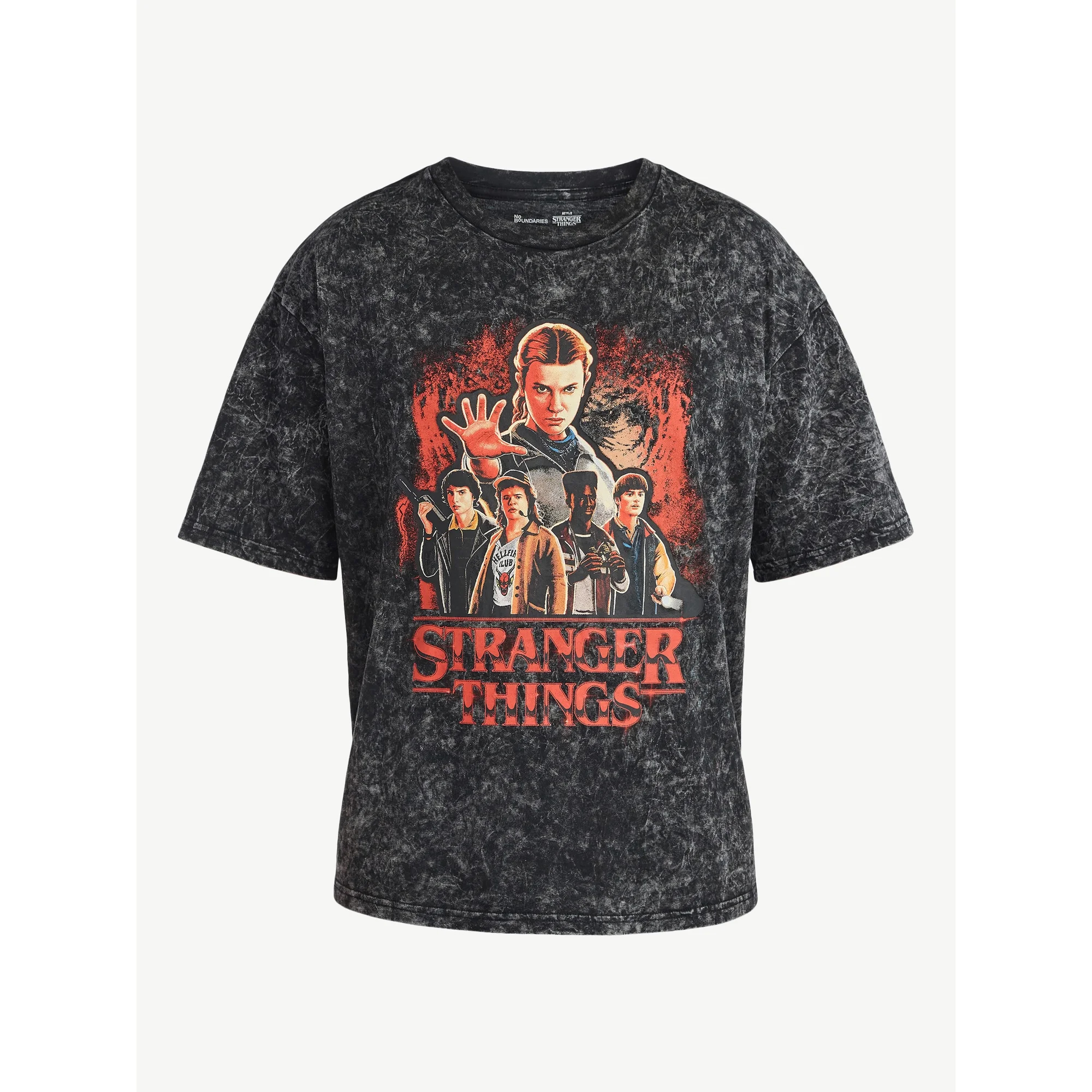 Stranger Things Roll Out Graphic Wash T-Shirt 1 Stranger Things Roll Out Graphic Wash T-Shirt