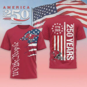 Tampa Bay Buccaneers Football League We The People USA 250th Anniversary T-Shirt
