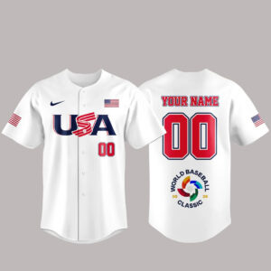 Custom Team USA 2026 World Baseball Classic Baseball Jersey