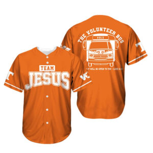 Tennessee Football Team Jesus 2026 Baseball Jersey