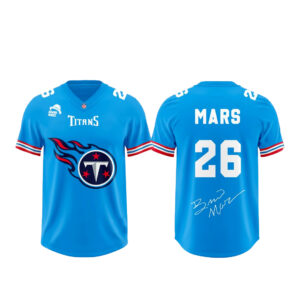 Tennessee Titans x Bruno Mars The Romantic Tour 2026 Football Jersey