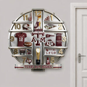Texas A&M Aggies Home Decorative 3D Wall Clock