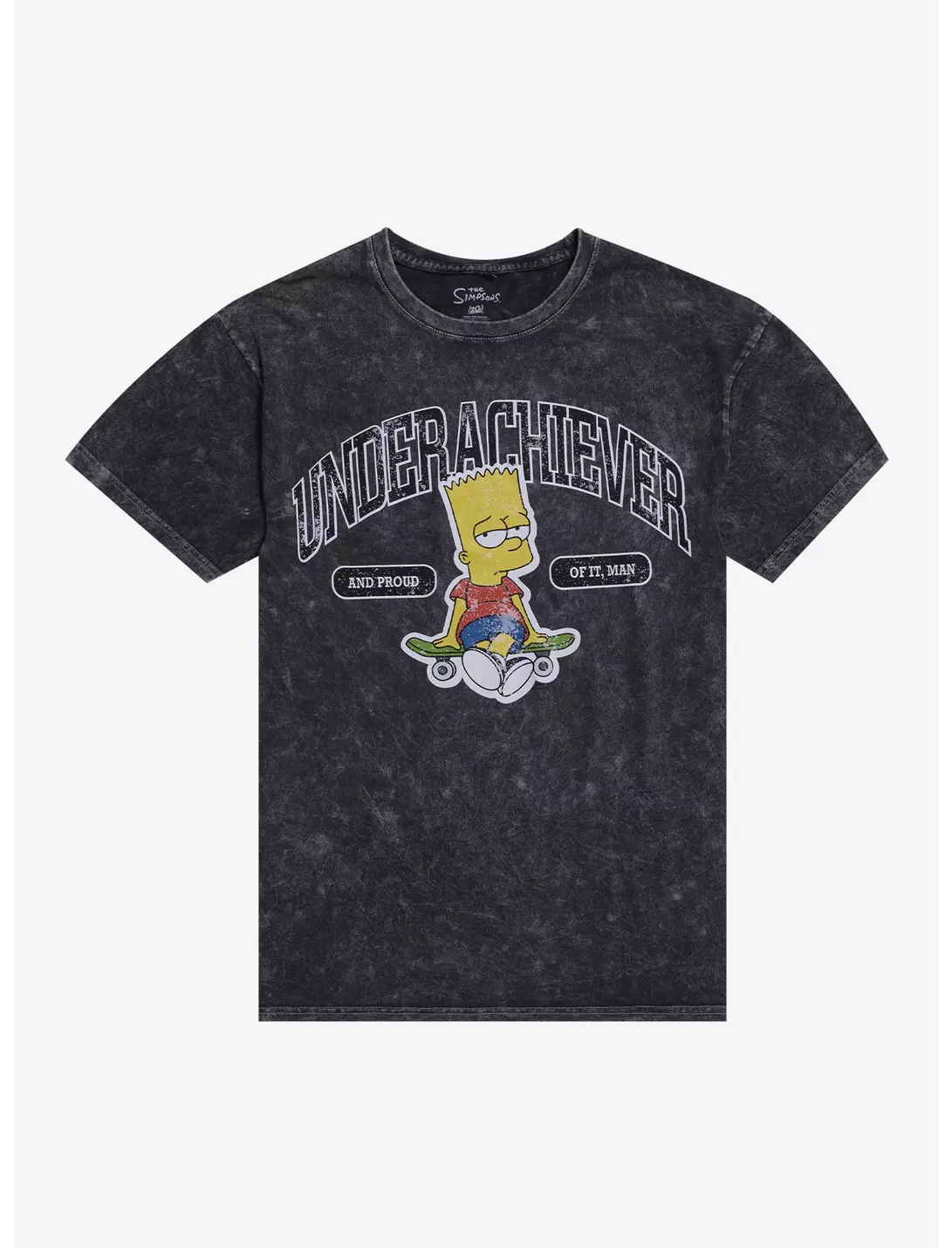 The Simpsons Bart Underachiever Wash T-Shirt 1 The Simpsons Bart Underachiever Wash T-Shirt