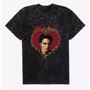 Twilight Edward Heart Careful Bite Wash T-Shirt