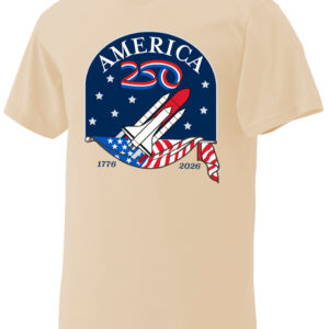 United States America 250th Anniversary 1776-2026 Rocket T-Shirt