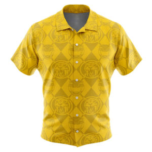 Yellow Ranger Pattern Power Rangers Hawaiian Shirt