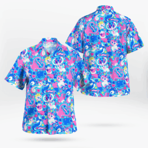 Fairy System Pokemon Hawaiian Shirt