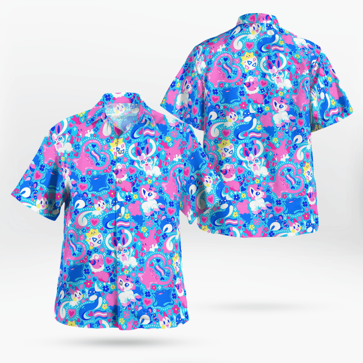 Fairy System Pokemon Hawaiian Shirt 1 Fairy System Pokemon Hawaiian Shirt