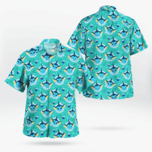 Vaporeon Pokemon Hawaiian Shirt