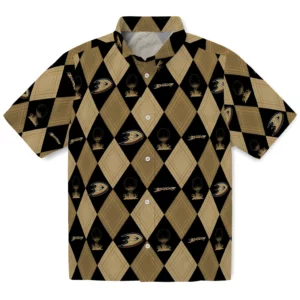 Anaheim Ducks Hawaiian Shirt - Golfing Plaid