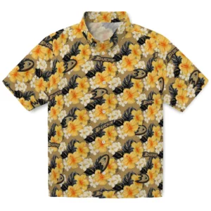 Anaheim Ducks Hawaiian Shirt - Hibiscus Tropics