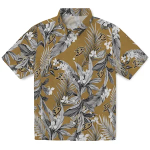 Anaheim Ducks Hawaiian Shirt - Palm Leaves