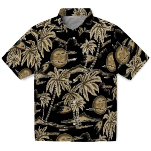 Anaheim Ducks Hawaiian Shirt - Palm Sunset