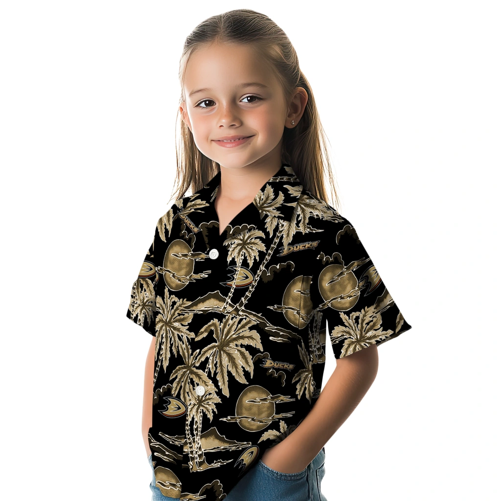 Anaheim Ducks Hawaiian Shirt - Palm Sunset 6 Anaheim Ducks Hawaiian Shirt - Palm Sunset - Image 6