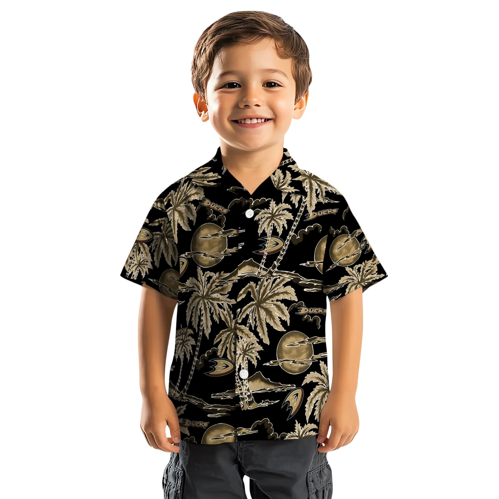 Anaheim Ducks Hawaiian Shirt - Palm Sunset 7 Anaheim Ducks Hawaiian Shirt - Palm Sunset - Image 7