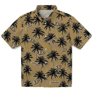 Anaheim Ducks Hawaiian Shirt - Palm Tree Motif