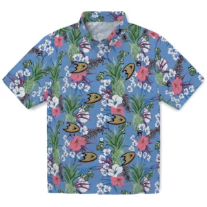 Anaheim Ducks Hawaiian Shirt - Pineapple Bouquet