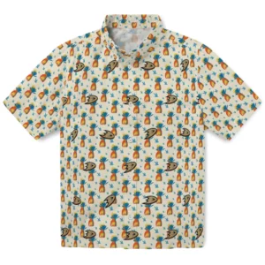 Anaheim Ducks Hawaiian Shirt - Pineapple Delight