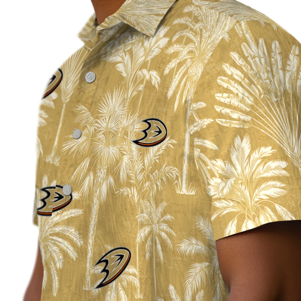 Anaheim Ducks Hawaiian Shirt - Vintage Palm Tree 8 Anaheim Ducks Hawaiian Shirt - Vintage Palm Tree - Image 8