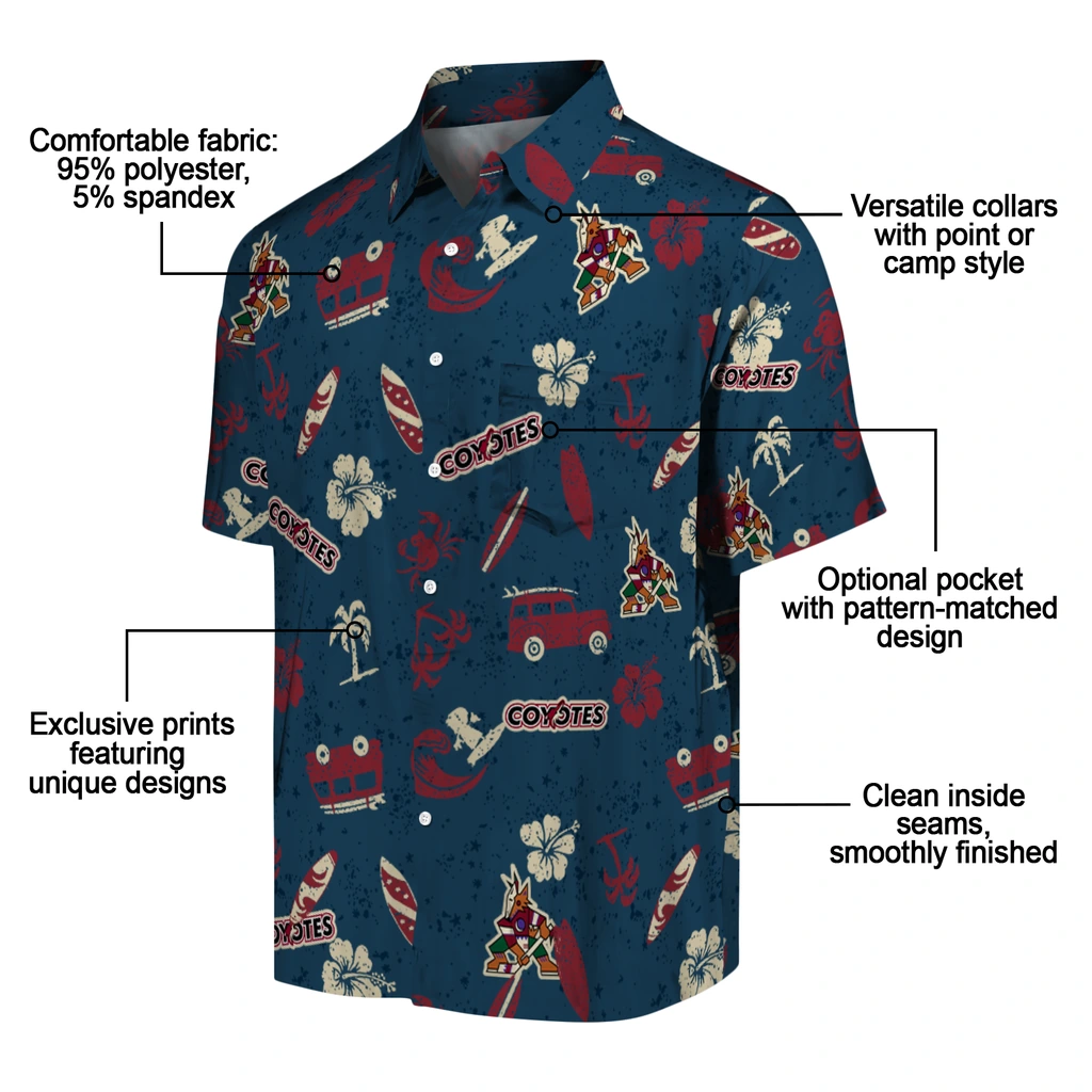 Arizona Coyotes Hawaiian Shirt - Beach Vibe 5 Arizona Coyotes Hawaiian Shirt - Beach Vibe - Image 5