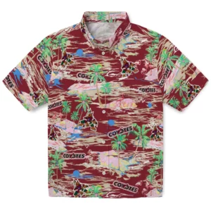 Arizona Coyotes Hawaiian Shirt - Hawaii Island