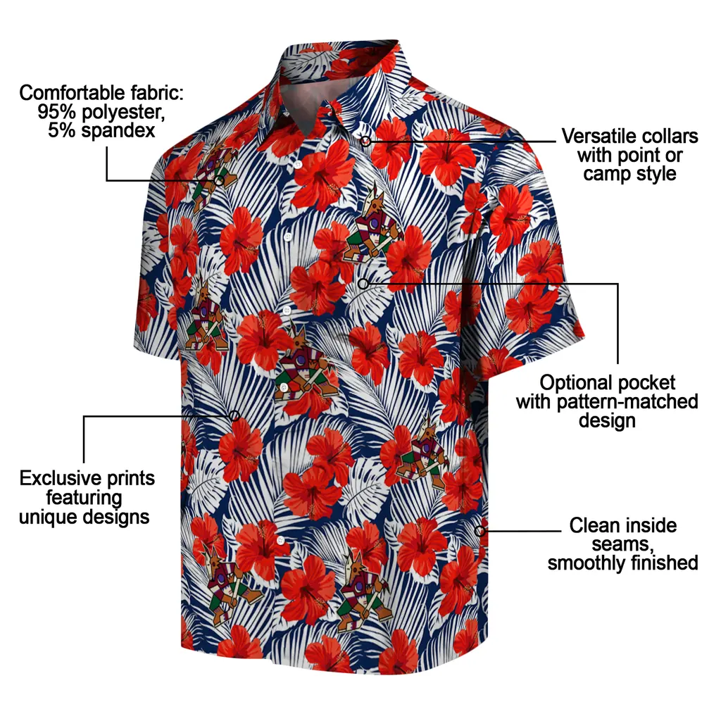 Arizona Coyotes Hawaiian Shirt - Hibiscus Fiesta 5 Arizona Coyotes Hawaiian Shirt - Hibiscus Fiesta - Image 5