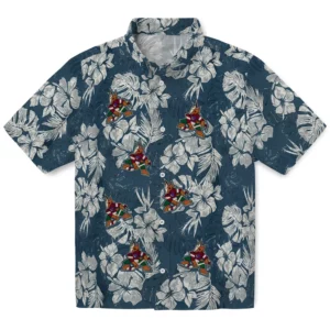 Arizona Coyotes Hawaiian Shirt - Hibiscus Flowers