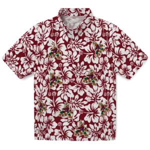 Arizona Coyotes Hawaiian Shirt - Hibiscus Motif