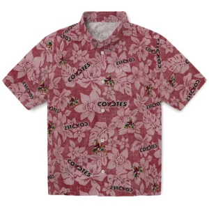 Arizona Coyotes Hawaiian Shirt - Hibiscus Oasis
