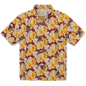 Arizona Coyotes Hawaiian Shirt - Hibiscus Tropics