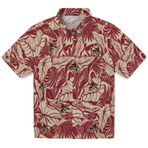 Arizona Coyotes Hawaiian Shirt - Monstera Layer