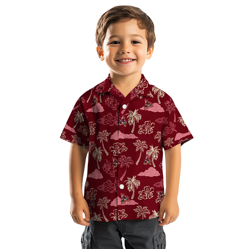 Arizona Coyotes Hawaiian Shirt - Palm And Clouds 7 Arizona Coyotes Hawaiian Shirt - Palm And Clouds - Image 7