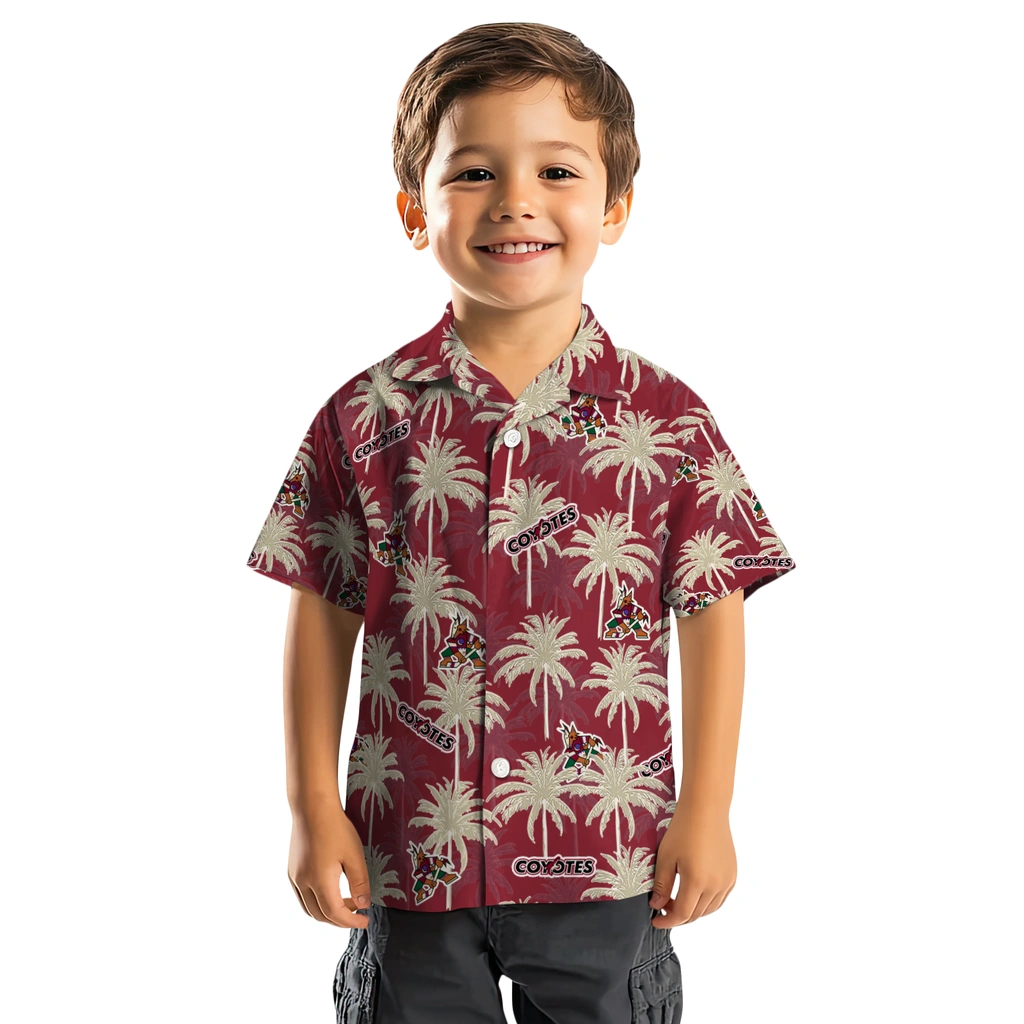 Arizona Coyotes Hawaiian Shirt - Palm Tree Motif 7 Arizona Coyotes Hawaiian Shirt - Palm Tree Motif - Image 7