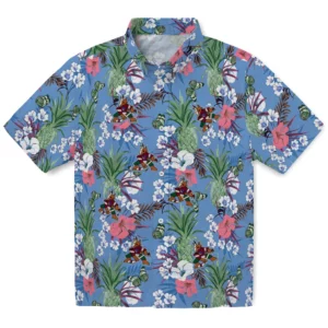 Arizona Coyotes Hawaiian Shirt - Pineapple Bouquet