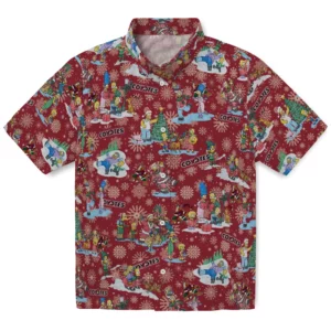 Arizona Coyotes Hawaiian Shirt - Simpsons Christmas