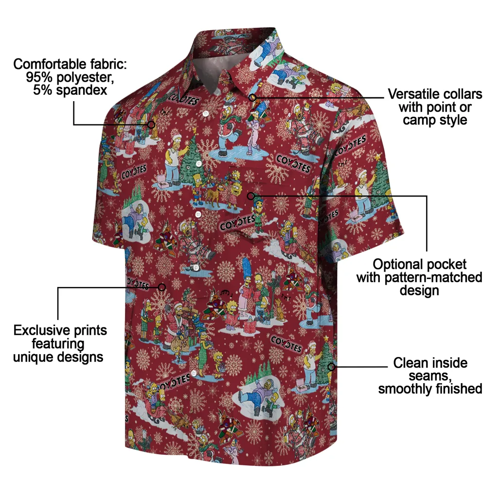Arizona Coyotes Hawaiian Shirt - Simpsons Christmas 5 Arizona Coyotes Hawaiian Shirt - Simpsons Christmas - Image 5