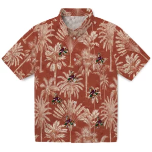 Arizona Coyotes Hawaiian Shirt - Vintage Palm Tree