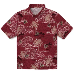 Arizona Coyotes Hawaiian Shirt - Wave Palm