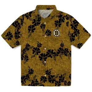 Boston Bruins Hawaiian Shirt - 50th State Flower