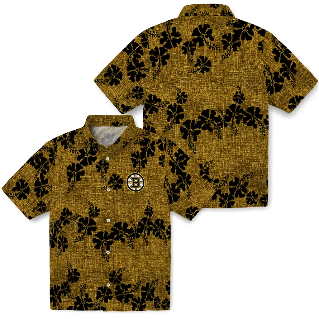 Boston Bruins Hawaiian Shirt - 50th State Flower 3 Boston Bruins Hawaiian Shirt - 50th State Flower - Image 3