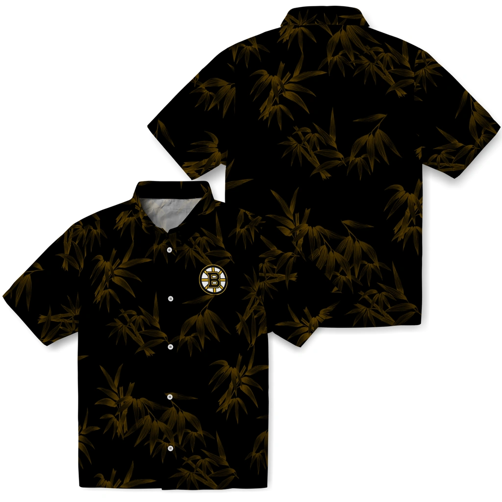 Boston Bruins Hawaiian Shirt - Bamboo Branches 3 Boston Bruins Hawaiian Shirt - Bamboo Branches - Image 3