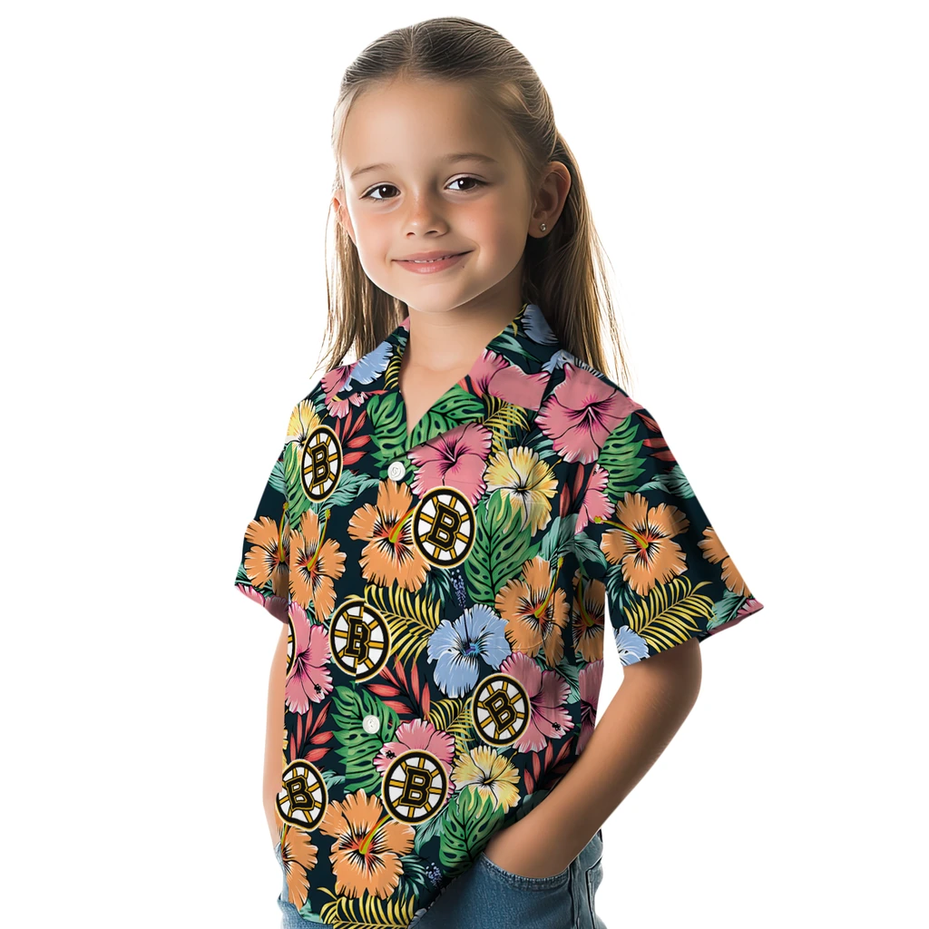 Boston Bruins Hawaiian Shirt - Brilliant Hibiscus Garden 6 Boston Bruins Hawaiian Shirt - Brilliant Hibiscus Garden - Image 6