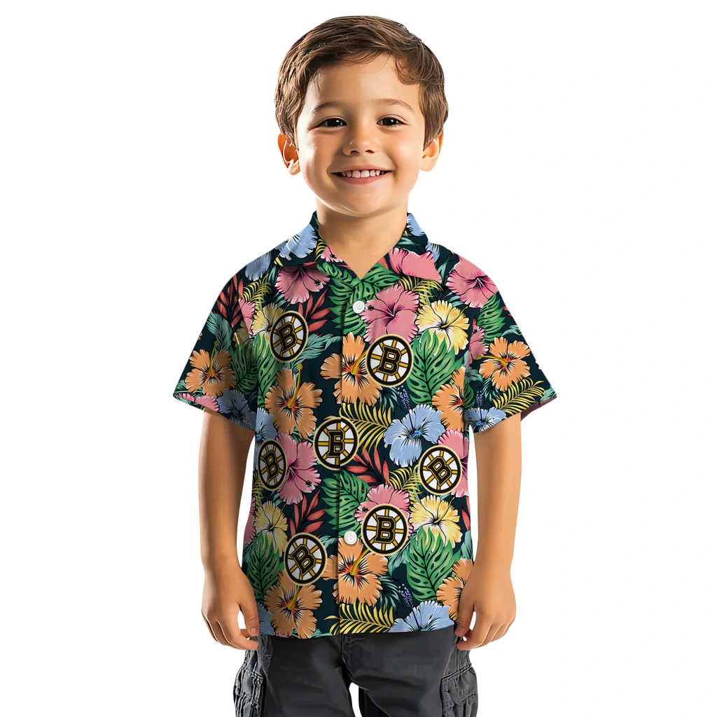 Boston Bruins Hawaiian Shirt - Brilliant Hibiscus Garden 7 Boston Bruins Hawaiian Shirt - Brilliant Hibiscus Garden - Image 7
