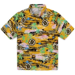 Boston Bruins Hawaiian Shirt - Hawaii Island